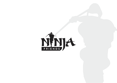 NINJA Friends brand branding design freelancer friends graphic design illustration logo logo design ninja teenagers vector