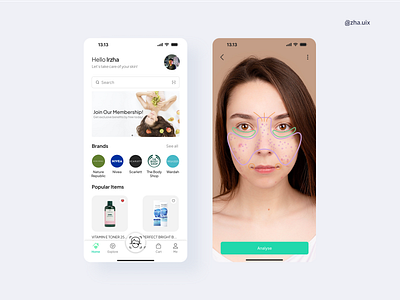 Main Screen Belleza app- Beauty App app apps design health mobile ui uiux ux