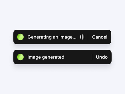 AI-Generated Toast ai artificial intelligence chatgpt clean design component dark mode dark theme dashboard dashboard design frame so smart dashboard toast ui ui component ui design uiux user interafce user interface web design website