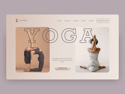 Yoga Studio website concept beige desingconcept logo soft uxdesign warm webdesign yoga