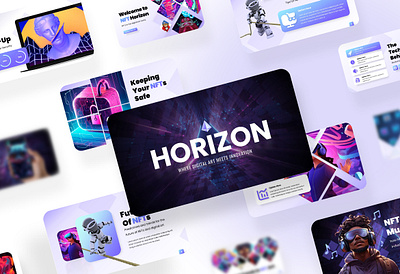 NFT Digital - Presentation Template 3d animation branding business deck digital futuristic graphic design illustration keynote modern motion graphics nft pitch powerpoint presentation tech technology ui ux