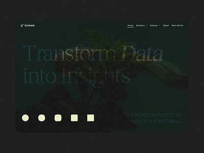 Ecotrack Environmental Data Monitoring 🌱 branding ui ui design web design