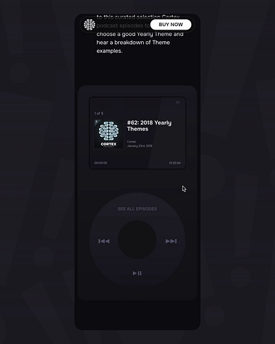 Interactive iPod Classic Framer Component apple cortex framer ipod no code web design web development website