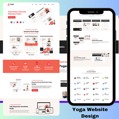 Yoga Website Design automation branding content creator email marketing email template form page funnels gohighlevel graphic design illustration landing page logo mobile view newsletter optin page product design saas uiux website wordpress