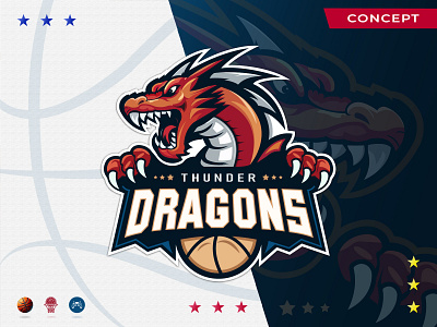 Dragon basketball logo ball basketball brandidentity branding design dragon elegant esport graphic design illustration logo mascot nba ncaa ui ux vector