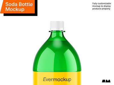 Soda Bottle Mockup 3d beverages branding download evermockup glossy graphic design illustration matte mockup mockups packaging soda bottle template transparent