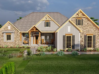 HOUSE DESIGN USA 3d branding graphic design