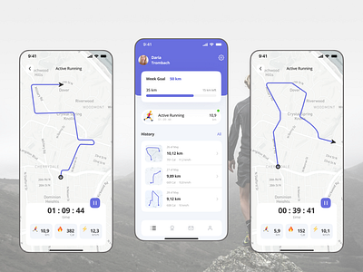 Running App app ios ui ux