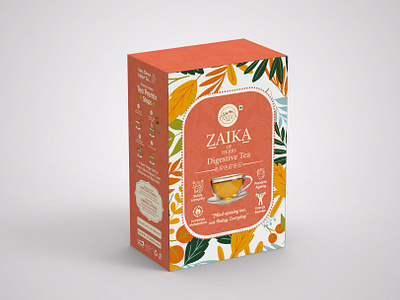 Herbal Tea Box Design box design branding branidng food packaging herbal box design herbal tea herbal tea design herbal tea pacakging indian products indian tea label design logo design snacks snacks packaging tea box design