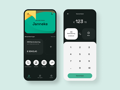 Redesign of ASN Mobile Banking App - Rebound app design asn bank card banking banking app finance interface mobile mobile app mobile banking ui ui design ux