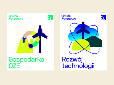 Potęgowo Municipality brand brand illustration branding design logo logo design mark place branding rio creativo visual identity