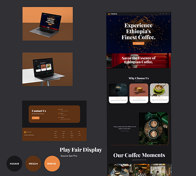 TOMOCA COFFEE WEBSITE graphic design ui ux design web web design