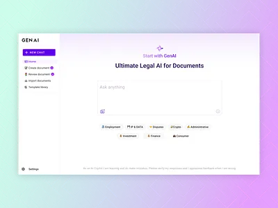 AI Copilot Web UI Design ai app design ai copilot design clean design minimal ui ui design user interface design web app