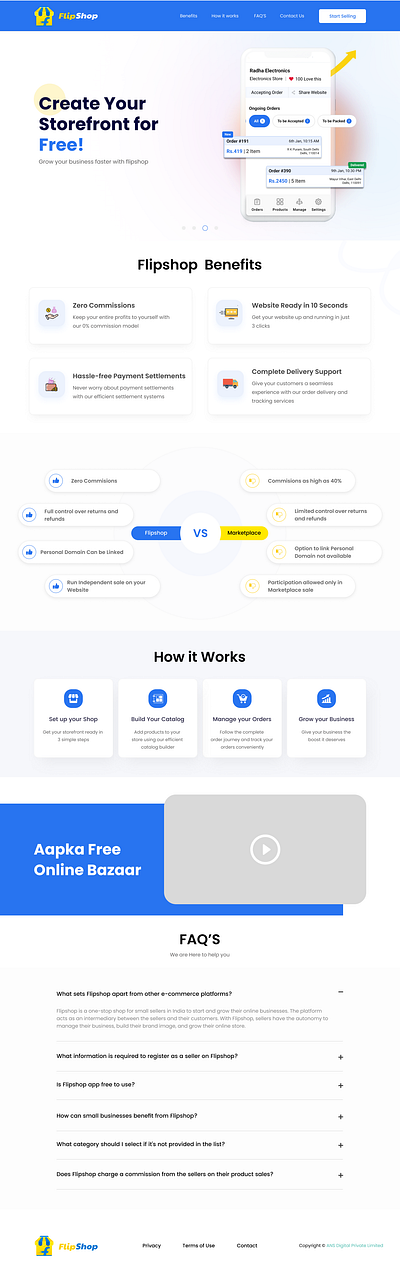 Flipshop:- Launch your own Ecommerce website in 30 seconds branding design e commerce flipshop graphic design landing page shopify ui user experience ux