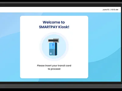 Kiosk interface design for bus stop animation atm card refill clean ui design challenge interface design kiosk kiosk design motion graphics transit card ui ui components