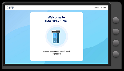 Kiosk interface design for bus stop animation atm card refill clean ui design challenge interface design kiosk kiosk design motion graphics transit card ui ui components