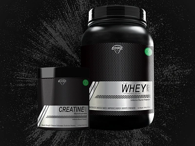 DYRE NUTRITION - A supplement brand prototype branding concept design graphic design illustrator label logo mockup packaging photoshop protien prototype sports visual whey