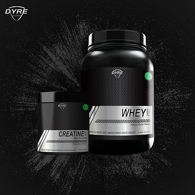 DYRE NUTRITION - A supplement brand prototype branding concept design graphic design illustrator label logo mockup packaging photoshop protien prototype sports visual whey