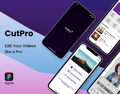 CutPro Mobile App Ui Design app app design branding design graphic design mobile app ui ux