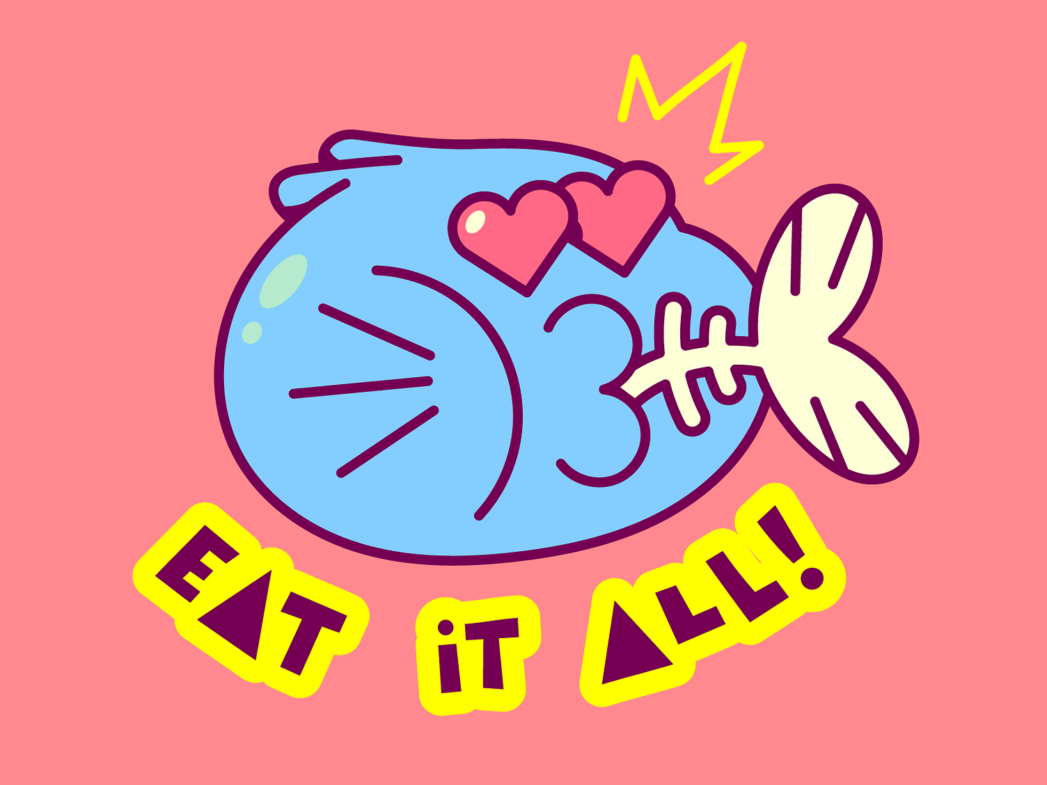 Eat It All By Enisaurus On Dribbble