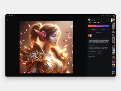 PixVerse Details page ui web ai