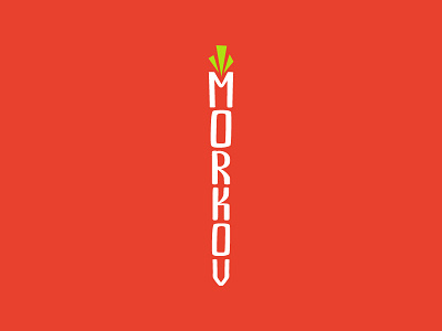 MORKOV branding carrot green logo logotype morkov orange vegetables