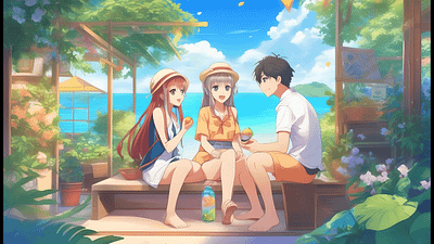 Summer Life anime colors daily girl happy life love manzobeat summer