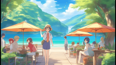 Summer Life (More) anime colors dribbble foryou happy life lovely manzobeat style summer
