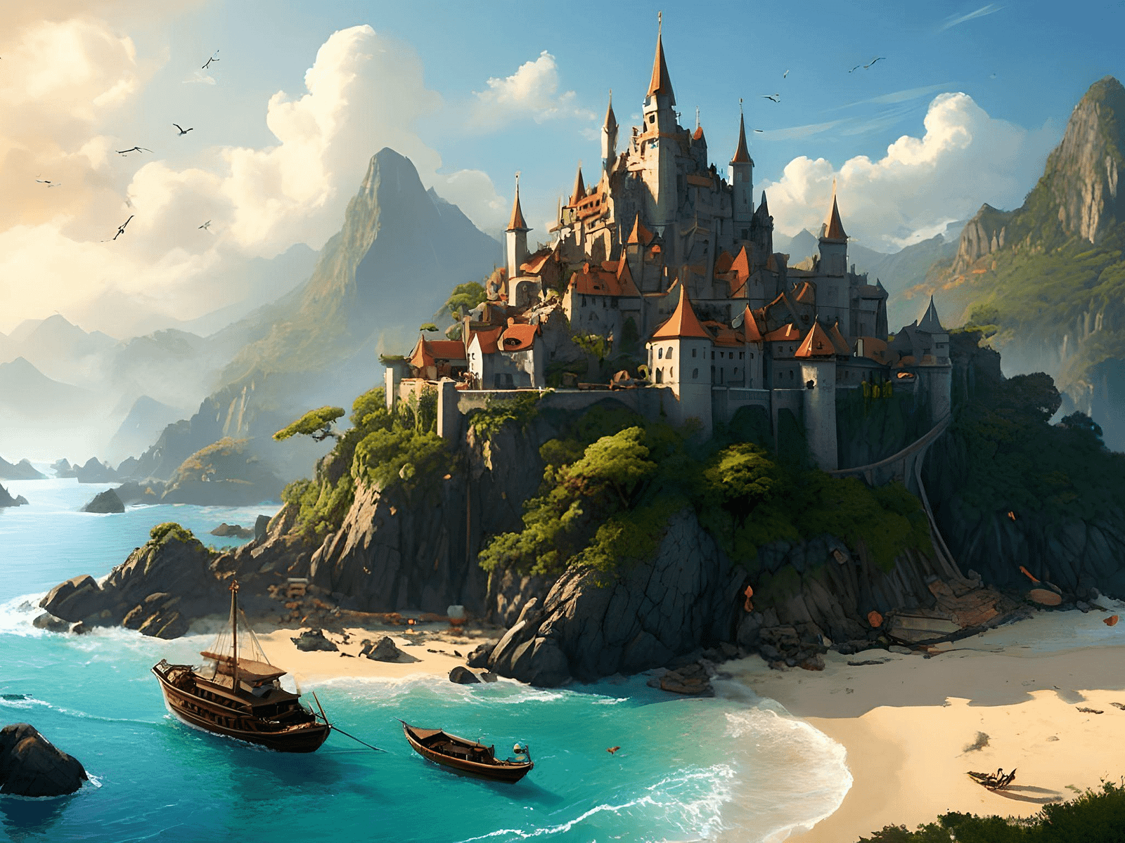 Summer Land (Castle) by Manzobeat on Dribbble