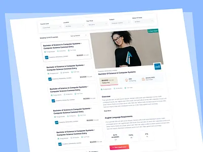 Course Platform agency website branding course details creative website details page education online courses trending uiux web