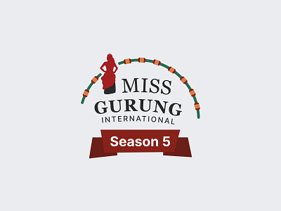 Miss Gurung Logo design beauty logo branding fashion logo kishor kumar khadka logo miss gurung nepali designer pageant logo