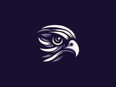 Eagle Head Logo bird branding clean graphic design logo simple