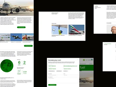 Air BP Aramco website concept design layout ui we