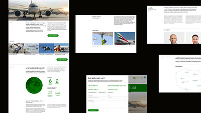 Air BP Aramco website concept design layout ui we