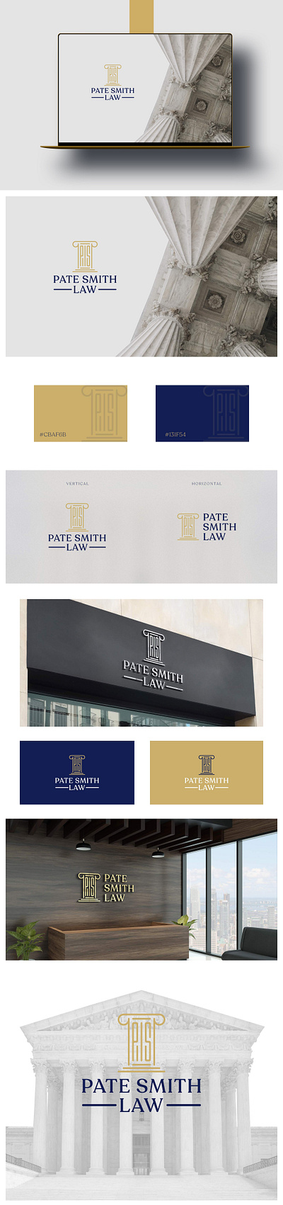 Pate Smith Law - Logo Design adobe illustrator branding color palates graphic design graphics design illustrator logo logo design logo mockup modern logo typography vector