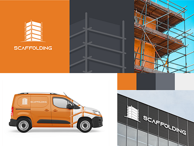 Scaffolding Company Logo Design - For Sale brand development branding building design construction corporate identity creative design design inspiration for sale identity design i̇ndustrial design logo logo design scaffolding scaffolding company