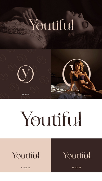 Youtiful - Wordmark Logo Design adobe illustrator branding color palates creative design graphic design logo logo design typography vector wordmark logo
