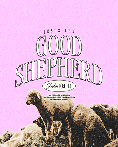 Jesus the Good Shepherd | Christian Poster christian