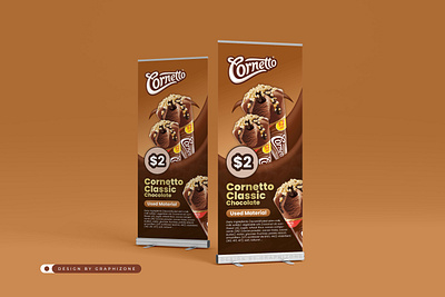 Retractable banner / Rollup baner display bannner design ice cream retractable banner ice cream rollup banner long banner pop up banner pull up banner retractable banner rollup rollup banner stand banner sweets ads retractable banner sweets rollup banner trade show banner trade show rollup banner x stand banner