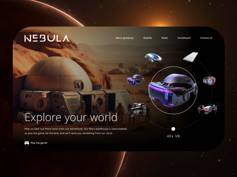 Giveaway Hi-tech Website Design: UI UX Design figma giveaway hi tech website landing hi tech landing page modern ui ui design user interface ux webdesign website website design