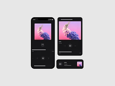 Music component graphic design ui