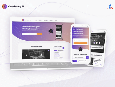 CyberSecurity - Website Design desktop design graphic design responsive design ui ux webdesign website design