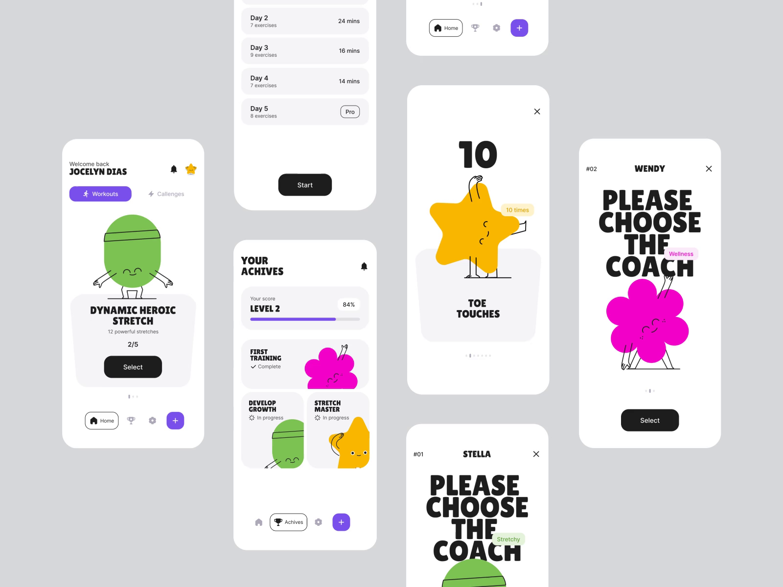 Example of Mvp Mobile App/Illustration & Motion
