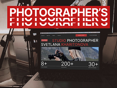 Photographer web design landing page design landing page layout photographer swiss ui web