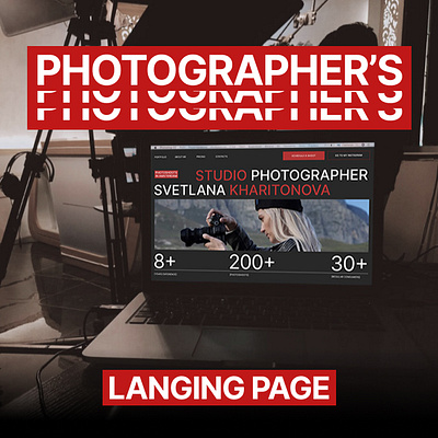 Photographer web design landing page design landing page layout photographer swiss ui web