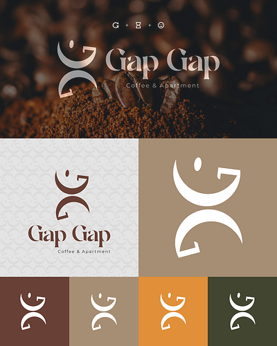 GapGap logo branding coffee graphic design logo