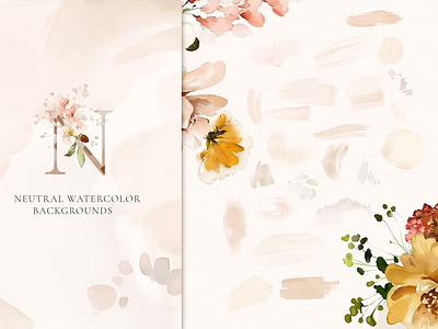 Watercolor Garden Flowers 3d animation branding graphic design logo motion graphics ui