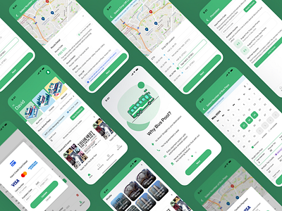 Shuttle Bus Booking App - Redesign apps booking bus mobile app revamp shuttle transportation ui