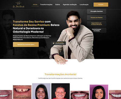 Landing Page - Dentista dentista design doctor elementor landing page landing page dentista medical página de vendas site dentista ui ux website wordpress