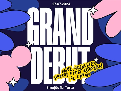 Grand Debut Launch Event bar branding estonia event good vibes ice cream launch packaging summer tartu women worlds first